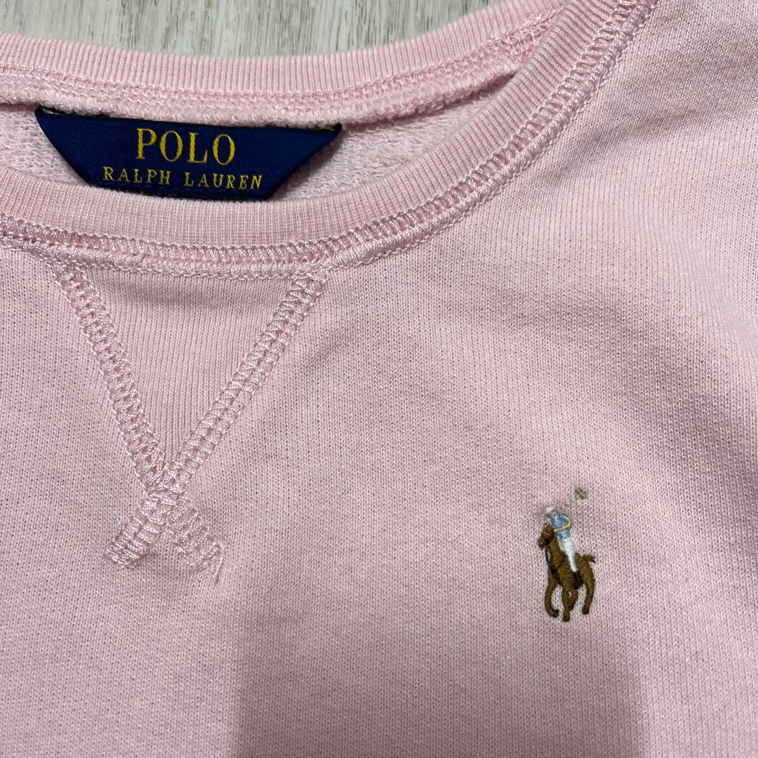 最終価格！ラルフローレン 長袖ワンピース160ピンク - メルカリ