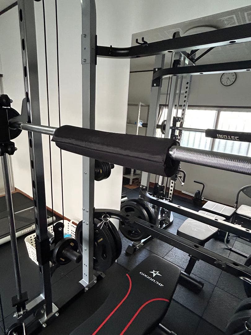 引き取り限定】多機能トレーニングスタンドとバーベル-激安単価で通販