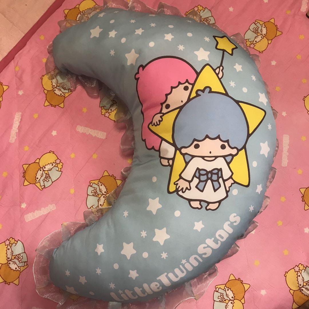 キキララ(リトルツインスターズ)☆三日月型(ムーン)☆クッション