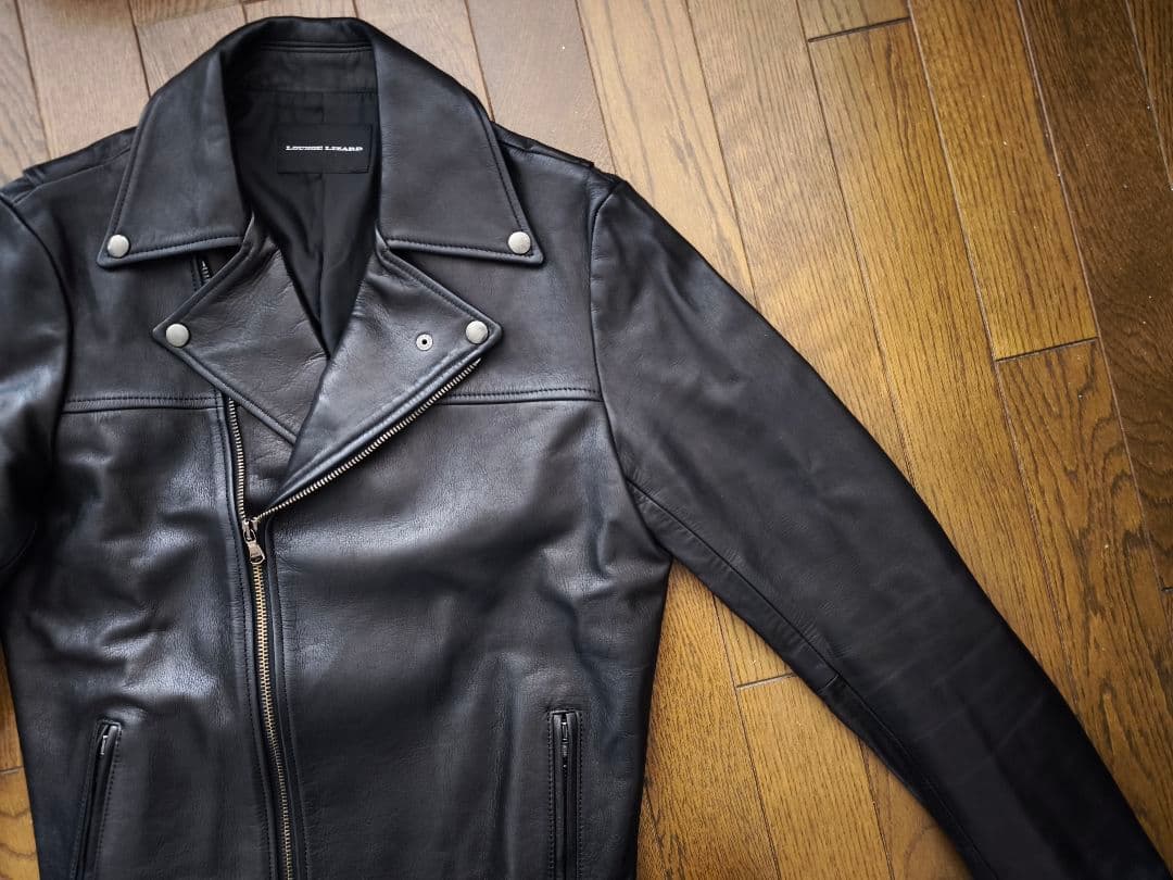 18AW ラウンジリザード カウレザーダブルライダースジャケット サイズ2