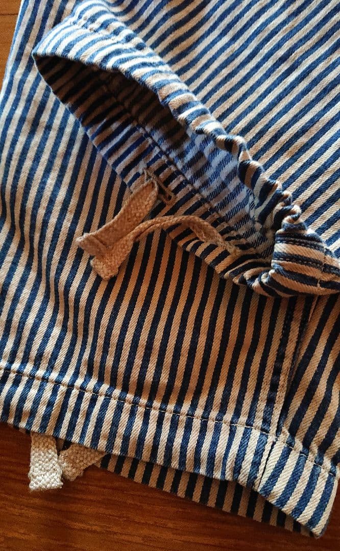 45R☆藍染めモンプデニムの2way908ベイカーパンツ/ヒッコリー♪