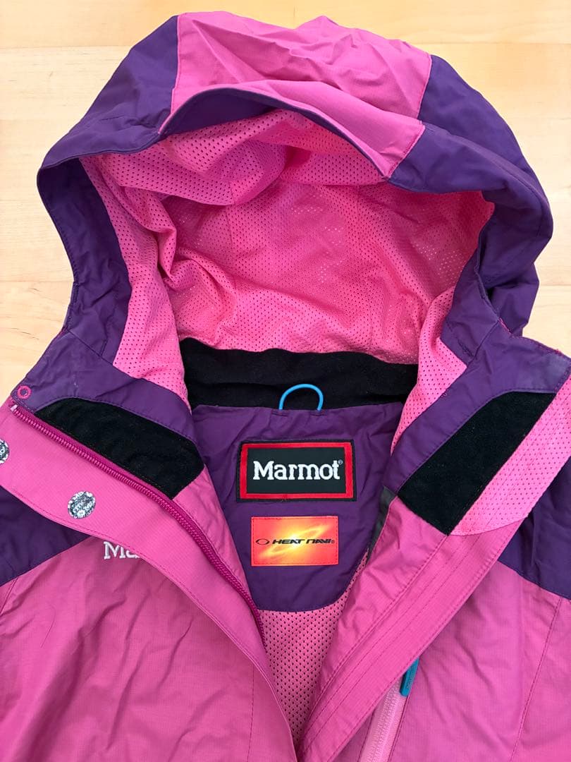 1回使用 Marmot ピンク パープル ジャケット スキーウェア Lサイズ