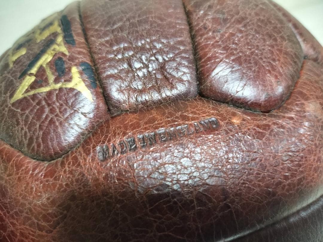 ☆アンティーク 50年代 本革製サッカーボール アーセナル 英国製