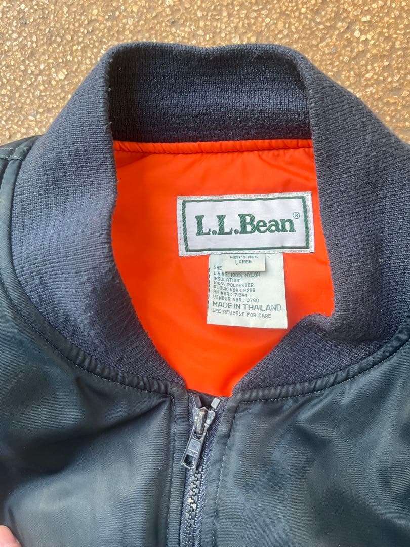 L.L.Bean エルエルビーン ma-1 bomber navy
