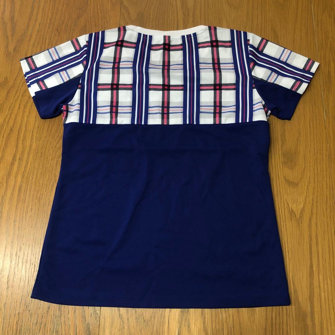 FILA ブルーのチェック柄 TシャツLサイズ スコートMサイズセット