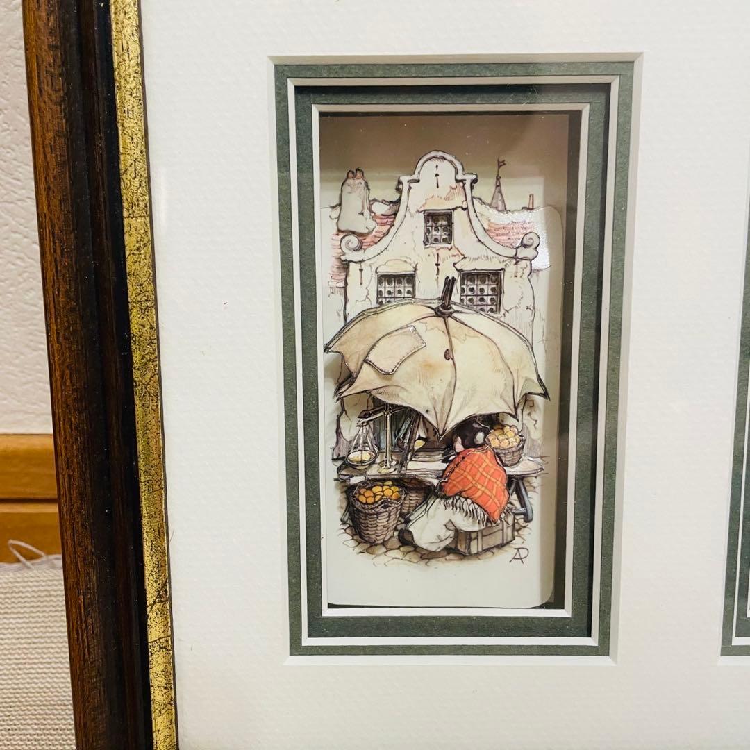 アンティーク シャドウボックス アントン ピック8点セット