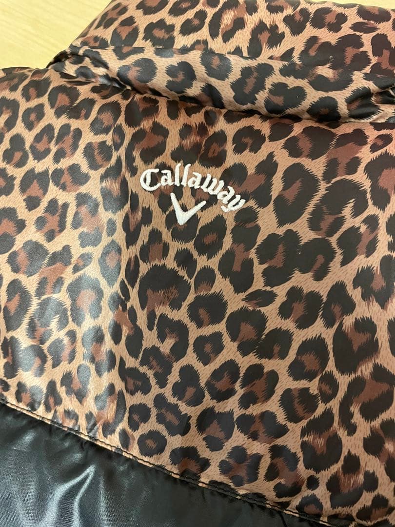 キャロウェイ ゴルフ レオパード ダウンベスト L