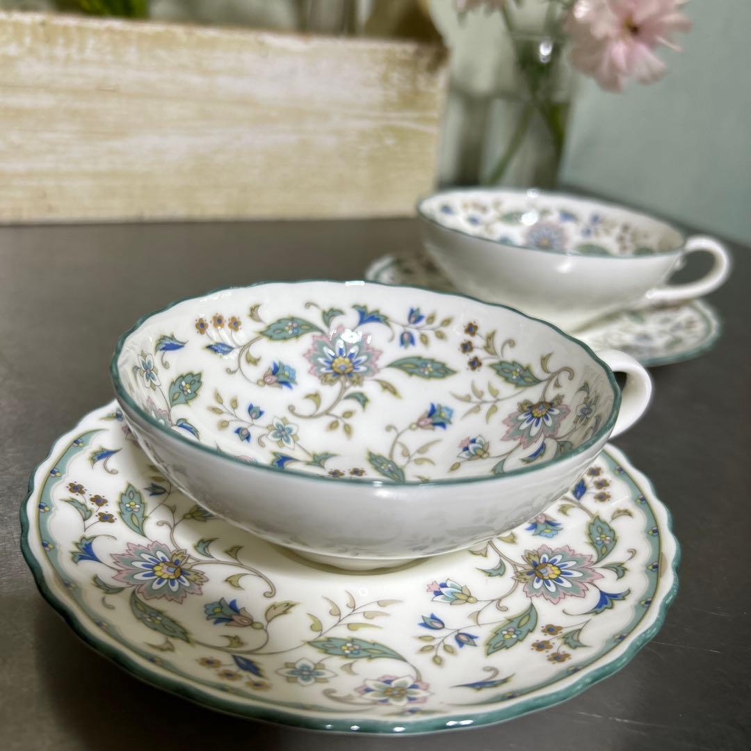 希少レア美品】2客セット ノリタケ カリフパレス ティーカップ