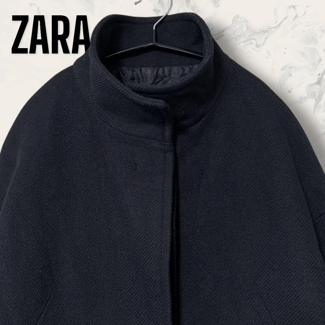 未使用】 ZARA フェイク レザー ポケット オーバー サイズ コート