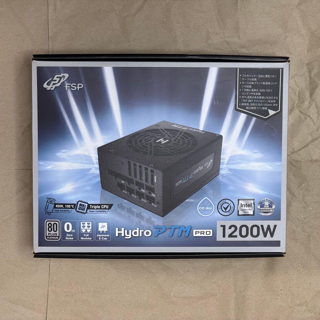 1200W 電源ユニット FSP Hydro PTM PRO 80PLUS Amazon | FSP Hydro PTM PRO 1200W ATX 3.0 PCI-E GEN-5 80 Plus