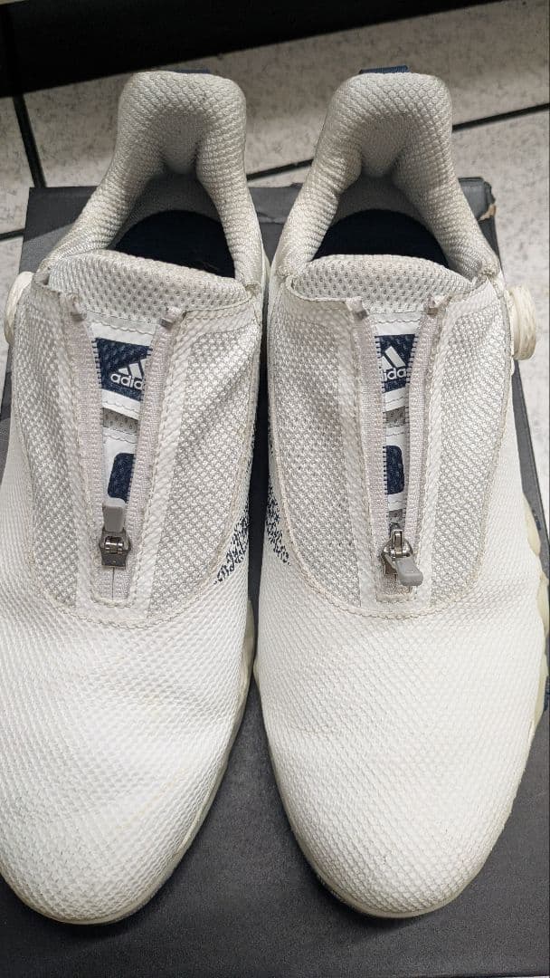 adidas BOOST ゴルフシューズ ホワイト 27.5cm 比較的美品