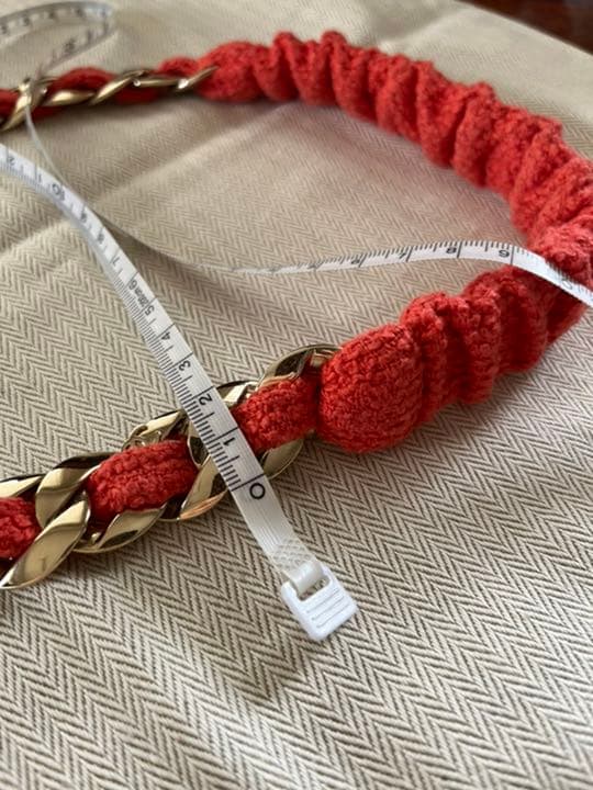 超 希少❣️CHANEL ♡ ツイード×チェーン ヘッドアクセ カチューシャ