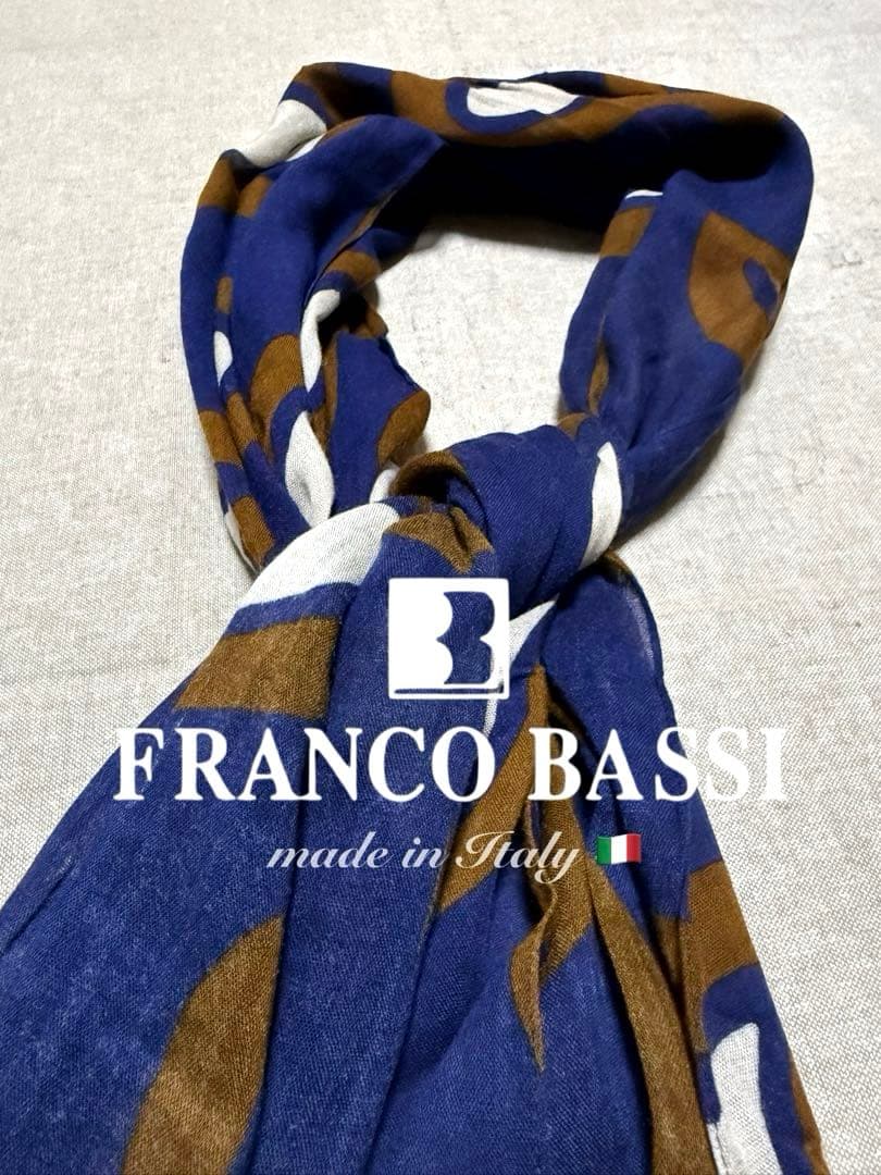 FRANCO BASSI／フランコバッシ／ストール／ペイズリー／Italy製 FRANCO BASSI（フランコ バッシ）ペイズリーシルクタイ 18251203082