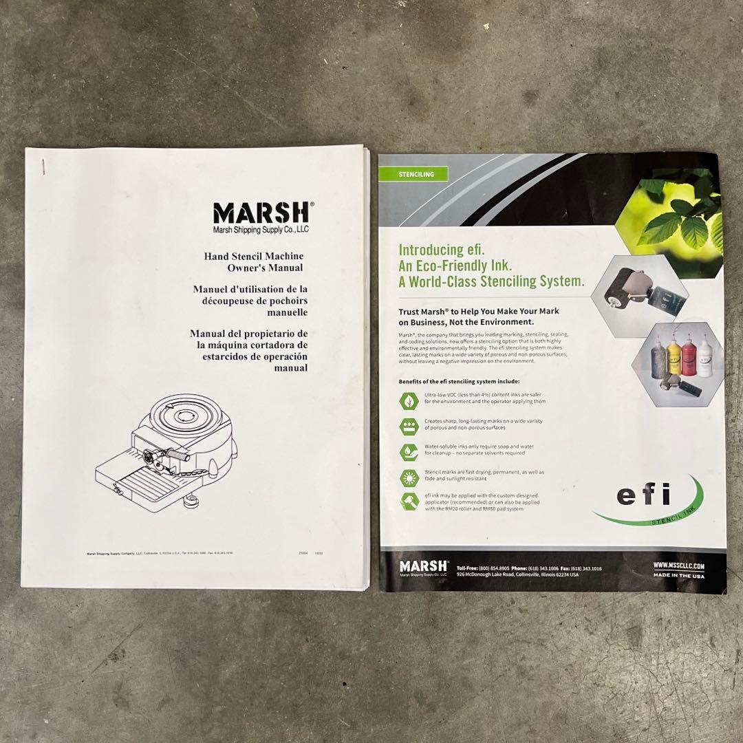 超美品】 MARSH社製 ステンシルマシン 1/2インチ 世田谷ベース - メルカリ