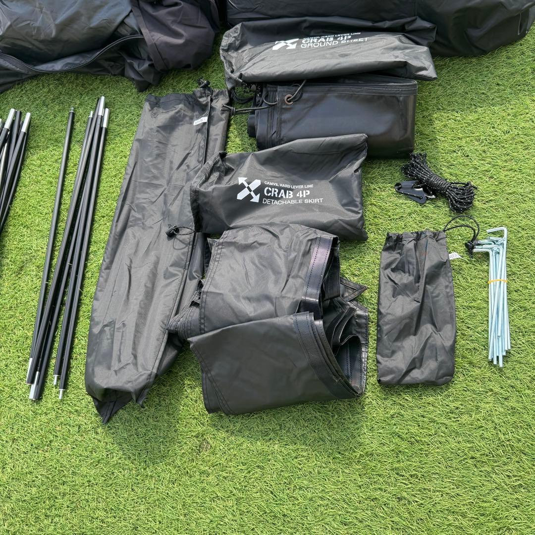 Camvil Crab 4P TCテント カニテント ブラック TPU仕様 - メルカリ