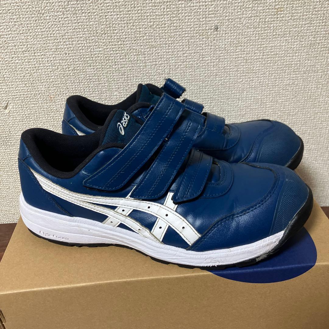 アシックス CP311 27.0cm マコブルー×ホワイト/#安全靴#ミズノ