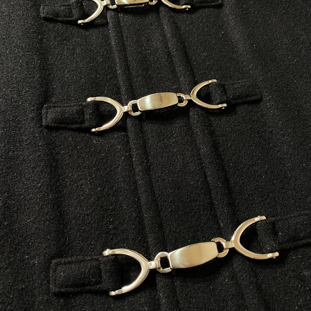 美品】バーバリーブラックレーベル ダッフルコート 金具 ノバチェック