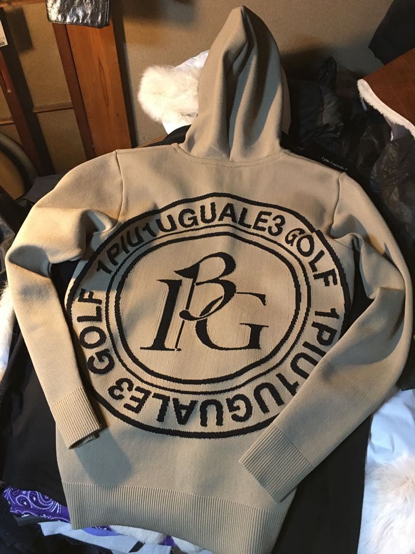 メンズウェア 1piu1uguale3 GOLF BIG LOGO PARKA 1PIU1UGUALE3 GOLF - CRAZY TRACK JACKET / ロゴ クレイジーパターン