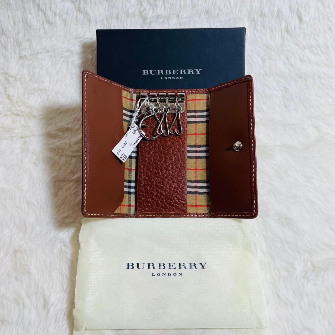 新品未使用品 箱付き BURBERRY LONDON キーケース ノバチェック 未使用
