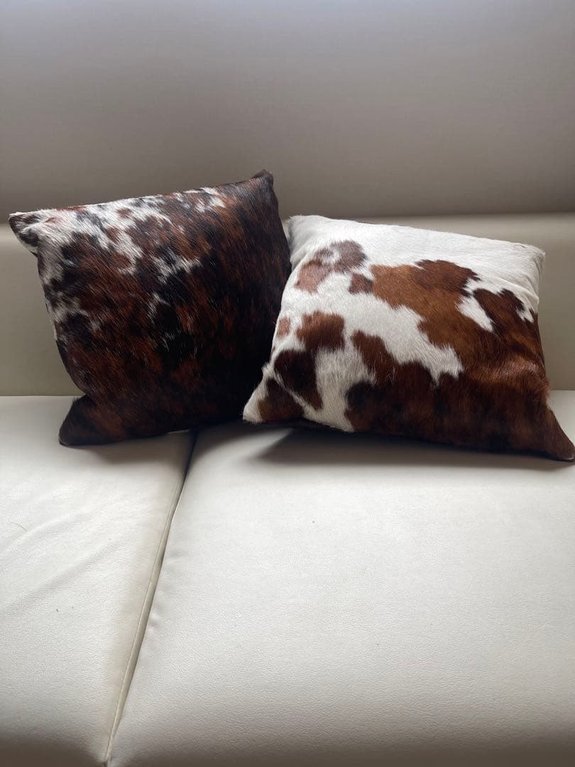 2点セット/イタリア産ハラコ本物クッションカバー - メルカリ