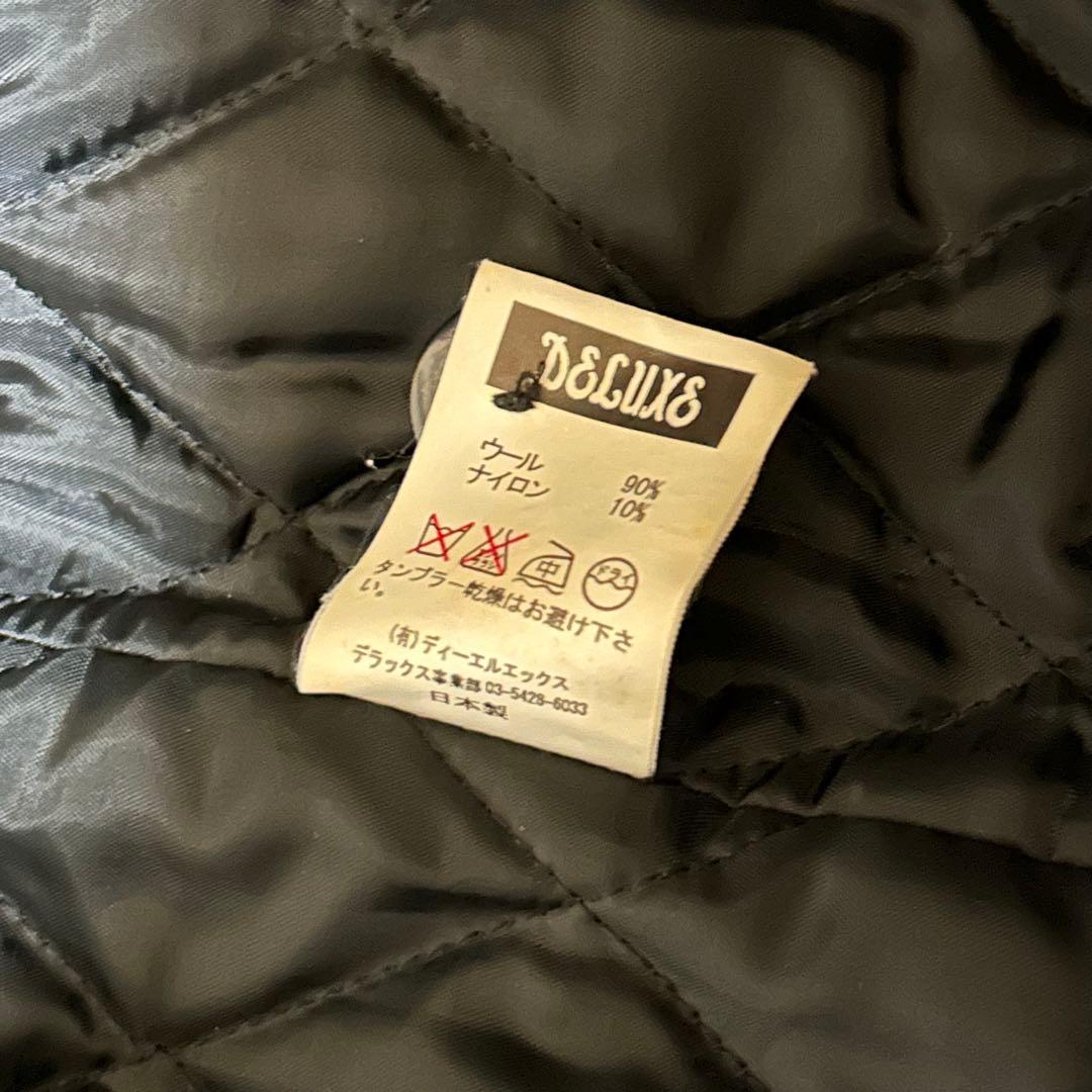 良品 DELUXE CLOTHING 袖レザー スタジャン Lの通販｜amerigocensullo.it