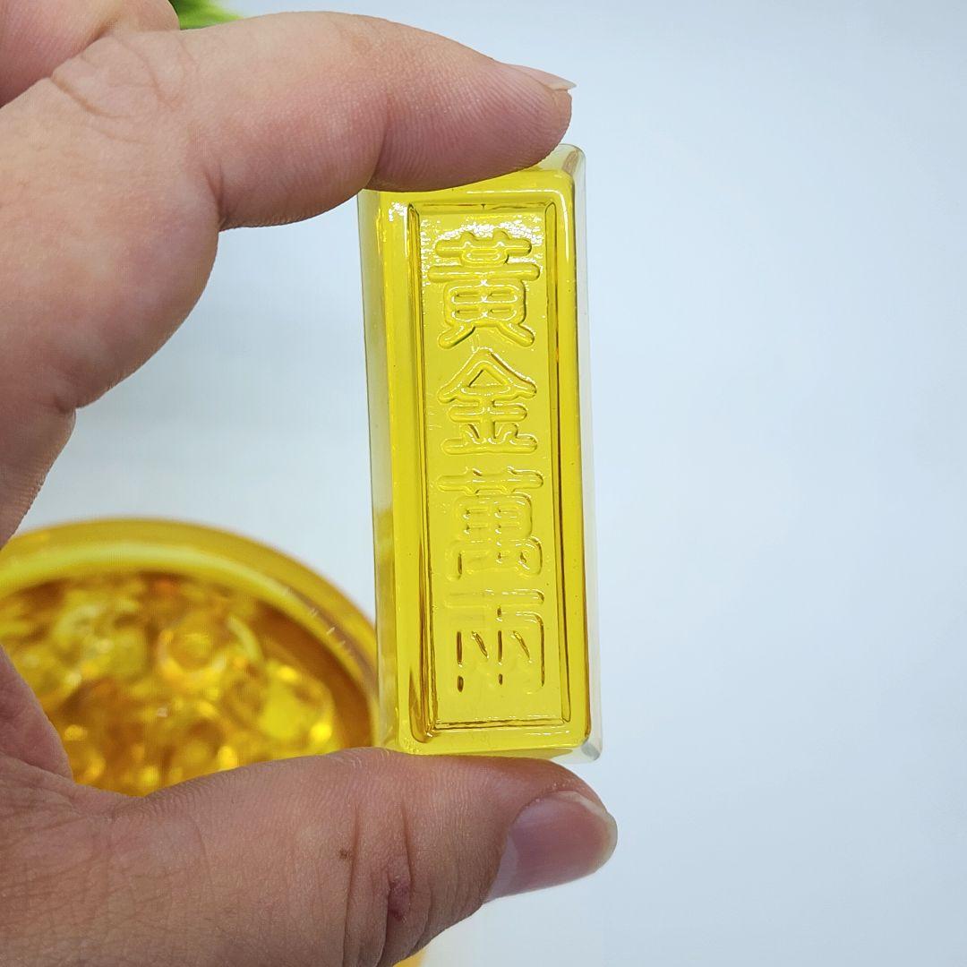 瑠璃ガラス製 元宝 風水グッズ 開運・金運アップ スピリチュアルアイテム