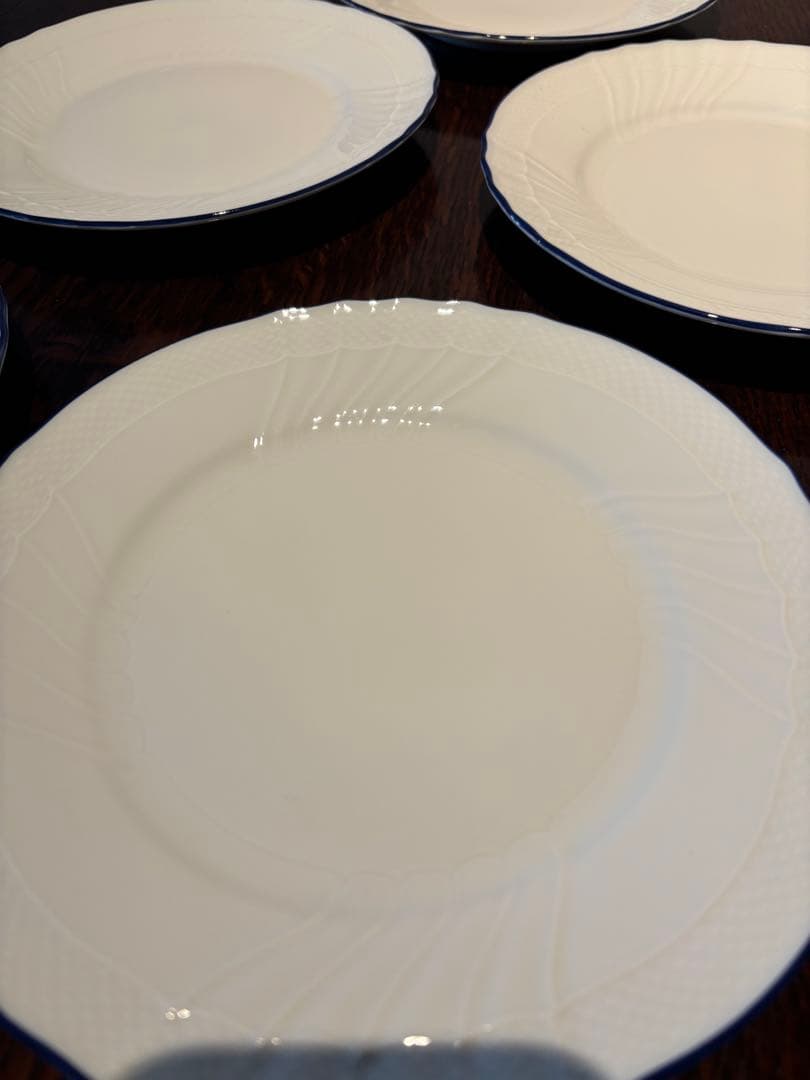 リチャードジノリ ベッキオホワイト ブルーライン 5枚セット ジノリ 青