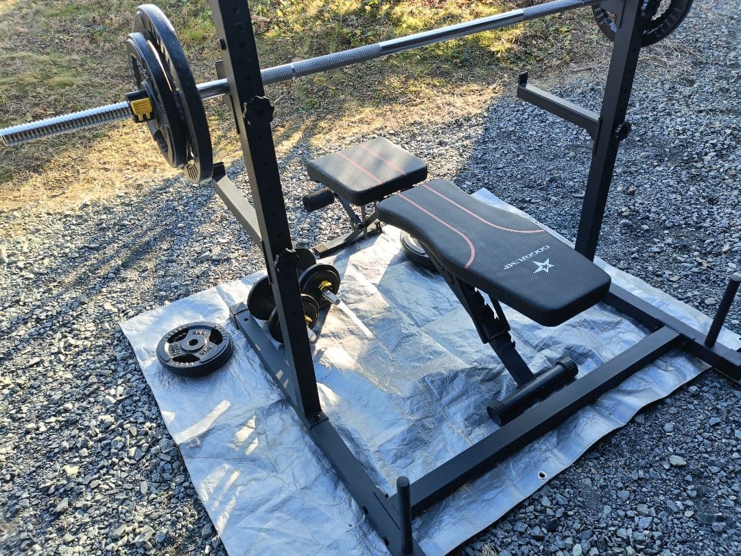 ラック型 懸垂マシン アイアンバーベルダンベル98KGセット