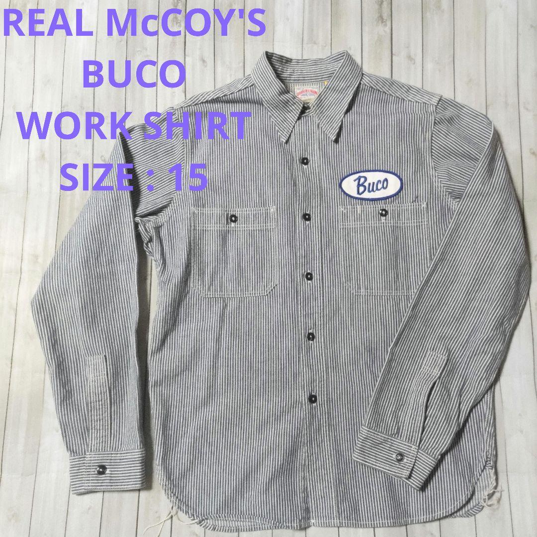 Buco ブコ　リアルマッコイズ　ジョーマッコイ　ヒッコリーワークシャツ リアルマッコイズ/ BUCO BC24003 ブコ ENGNEERS 半袖Tシャツ THE REAL