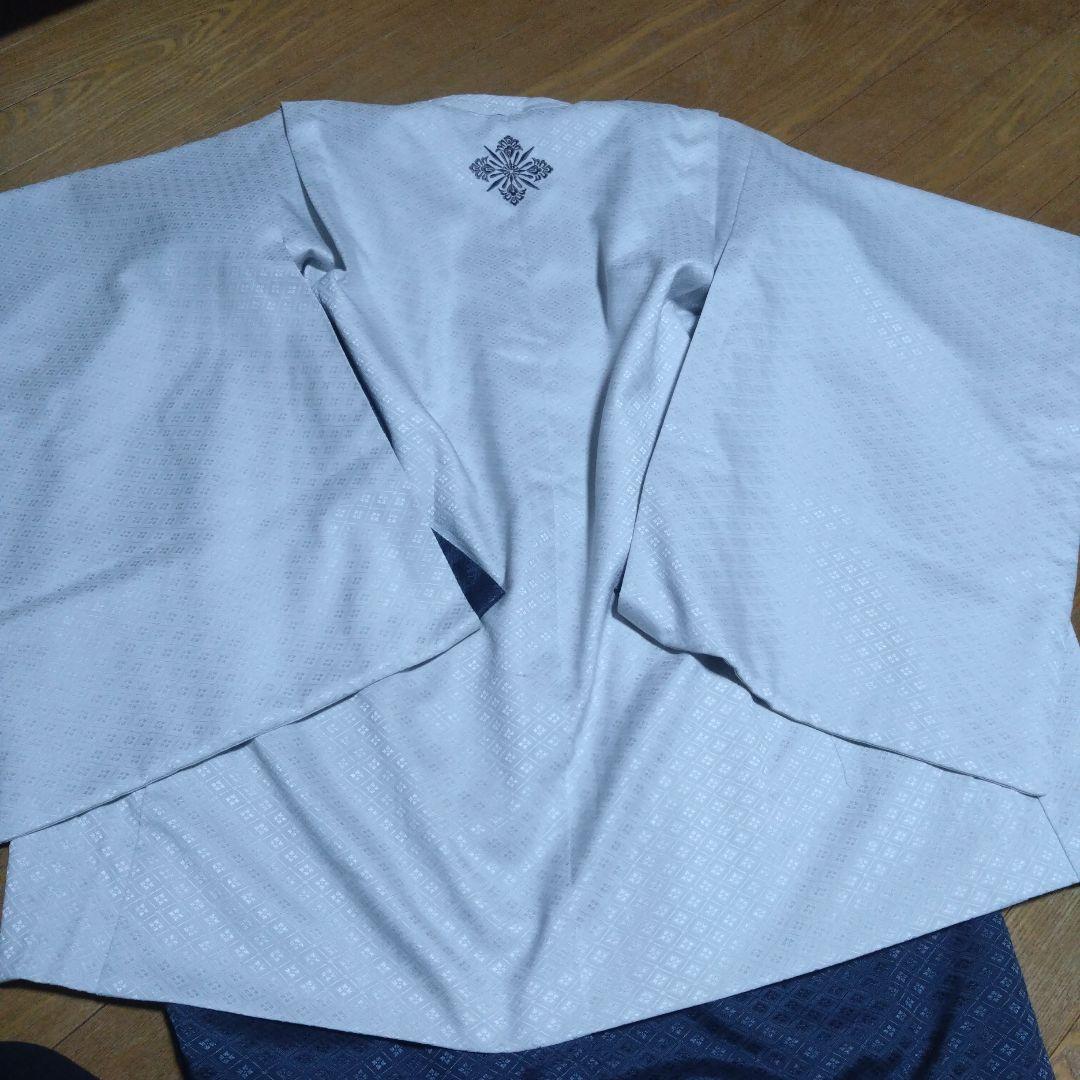 美品と新品☆150160☆卒業☆羽織着物＆袴☆紺青色