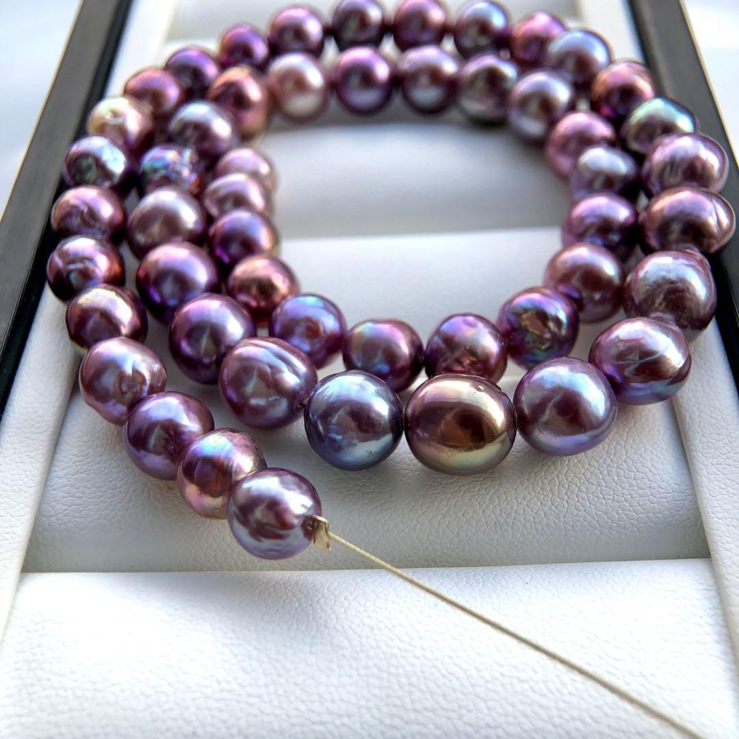 土下座チョコレート様専用バロックパール マルチカラー ネックレス連材