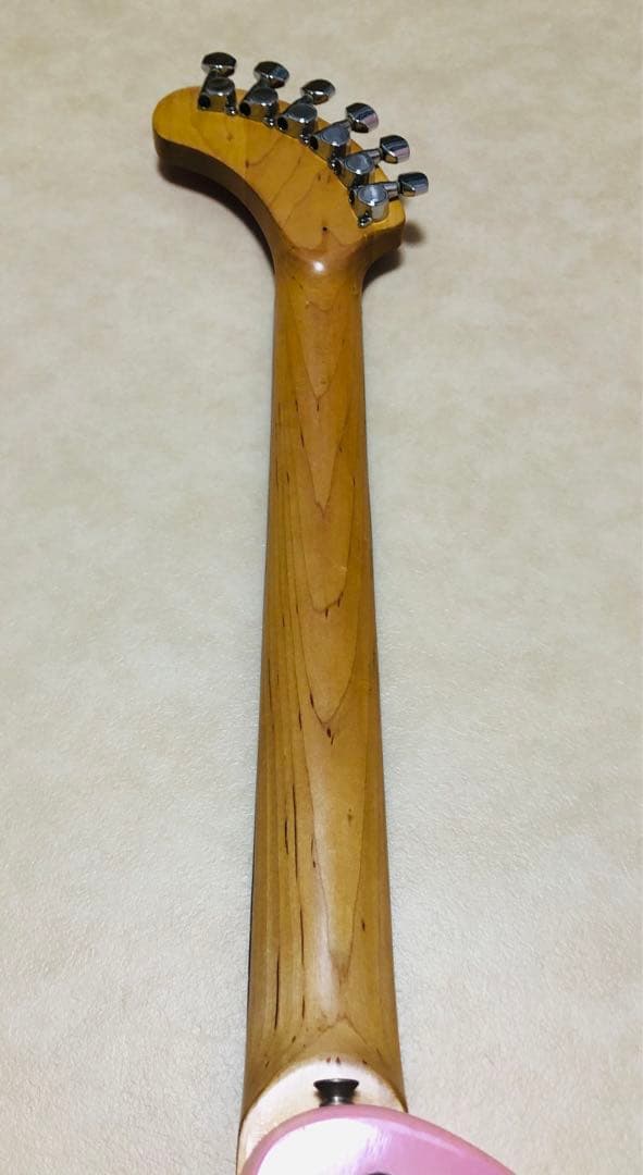 美品】ZO-3 ピンク アンプ内蔵ミニギター ヘッドフォン端子付