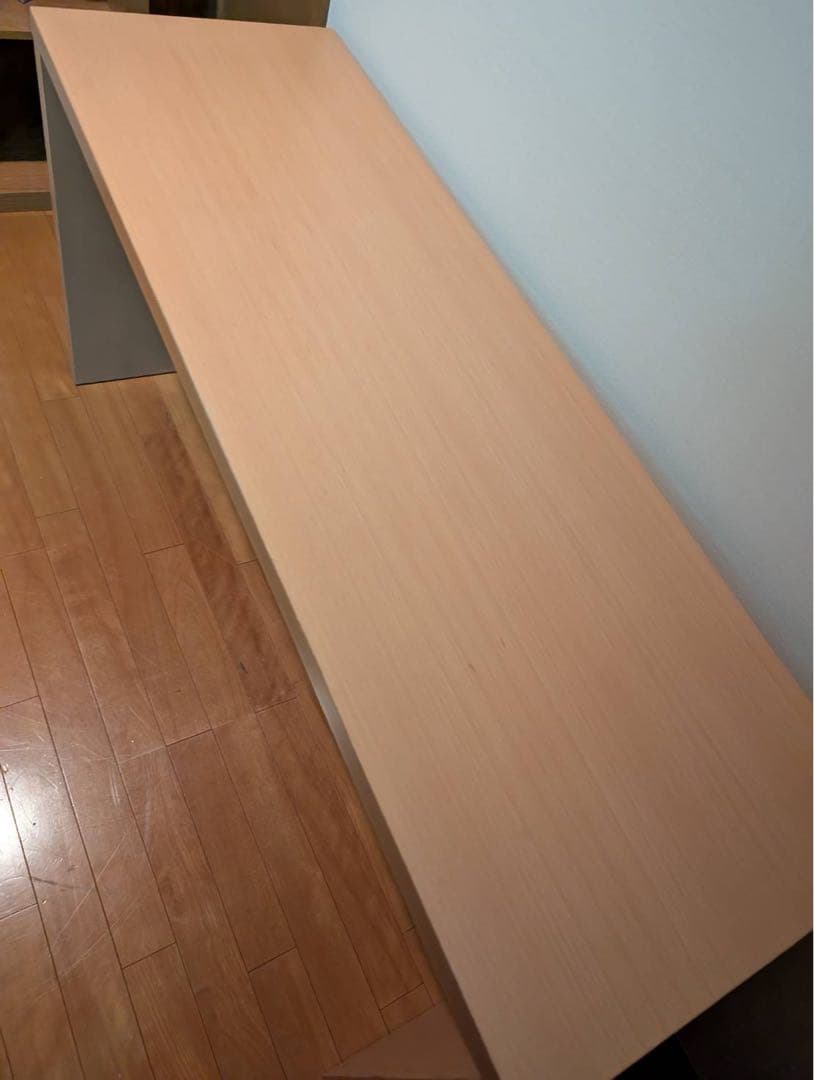 送料込】無印良品 MUJI ブナ材 長机 作業机 事務机 天然木
