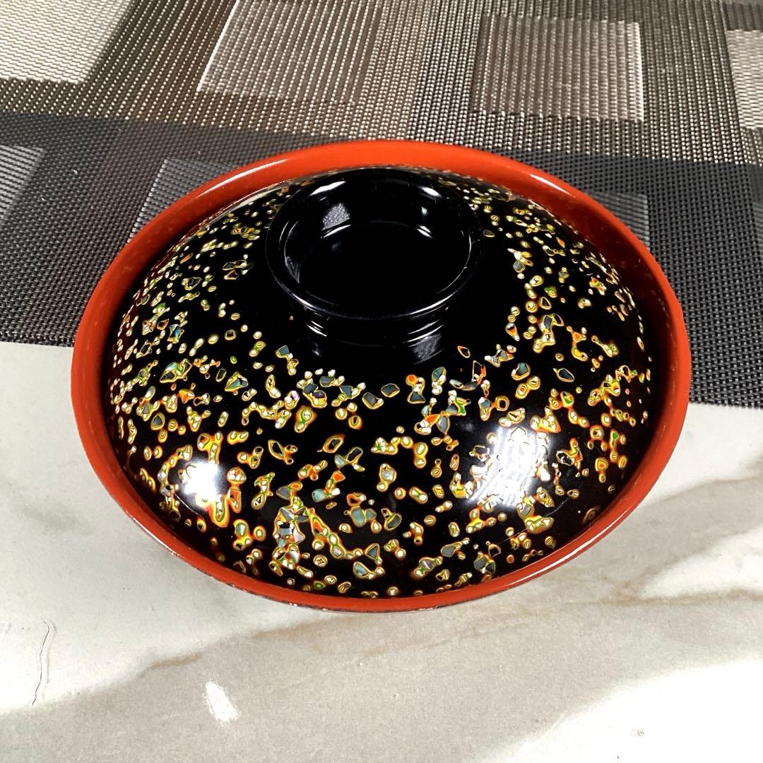 若狭塗 蓋付 お椀 5客