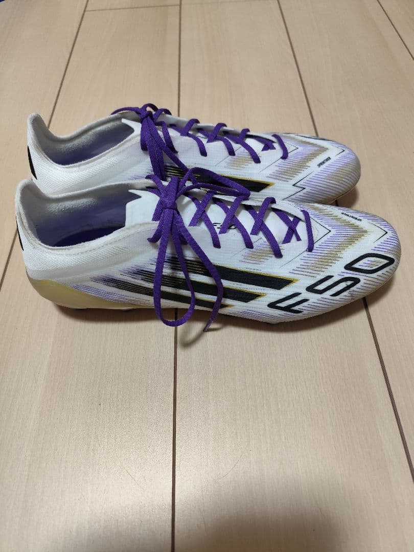 F50 PRO スパイク 27.5cm ホワイト/パープル