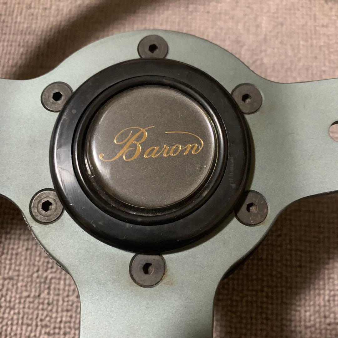 当時物 Baron バロン ウッド ステアリング 34π
