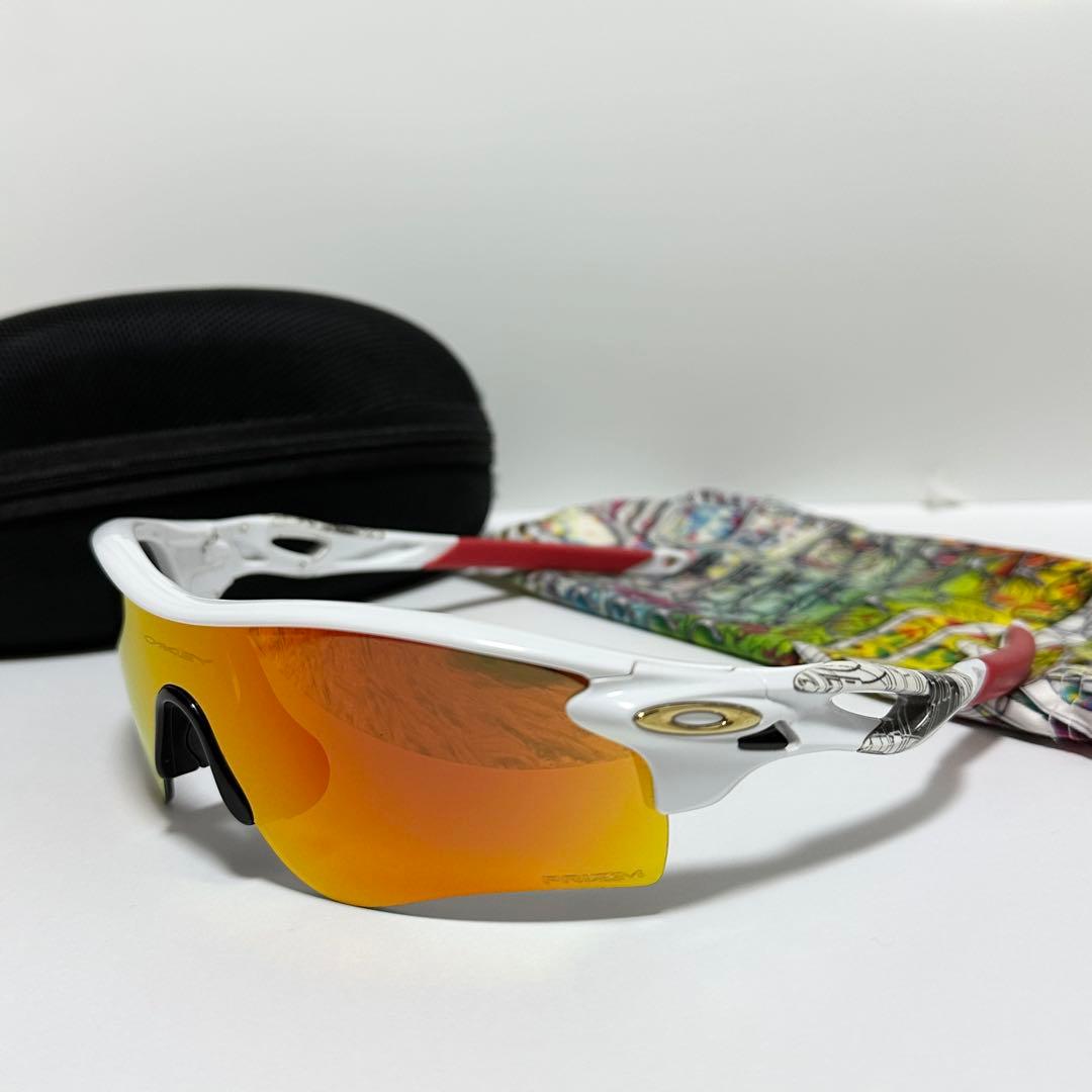 人気】オークリー OAKLEY RADER スポーツ サングラス 白 赤