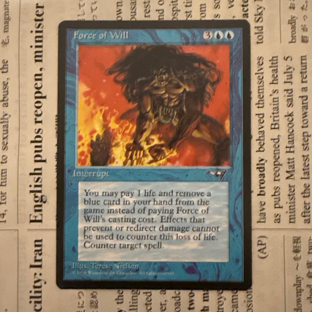 MTG Force of Will 意志の力 アライアンス　ALA 意志の力/Force of Will》[ALL] 青U | 日本最大級 MTG通販サイト