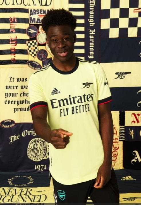 アーセナルブカヨ・サカオーセンティック アウェイ 2021-22 (M)