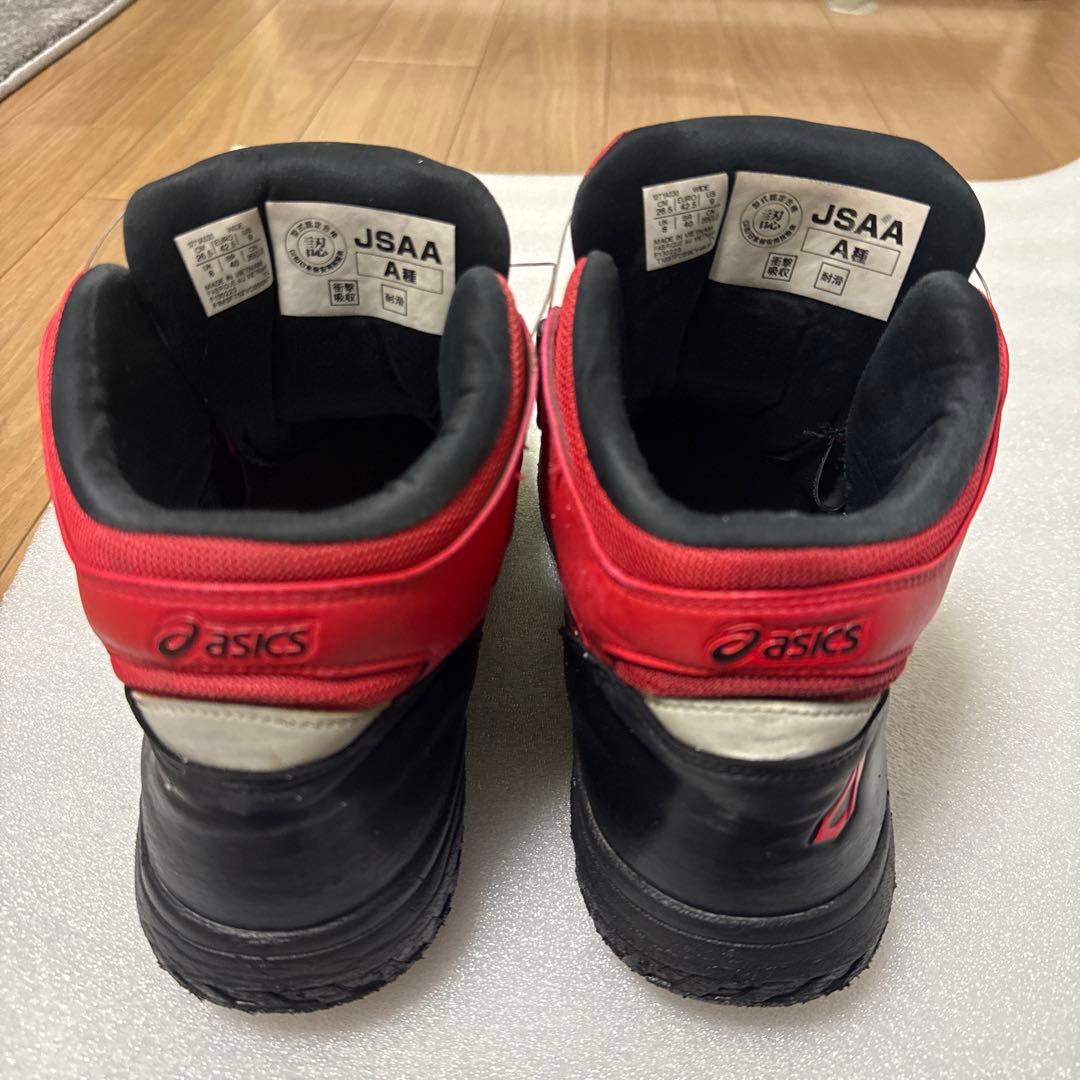 ASICS 安全靴 JSAA A種 26.5cm レッド