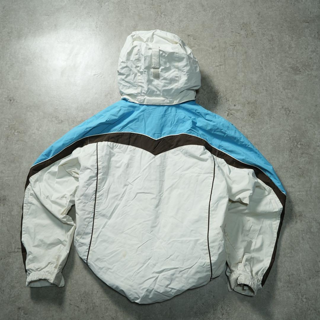 00s Columbia shell jacket 水色 茶色 テック系 y2k - メルカリ