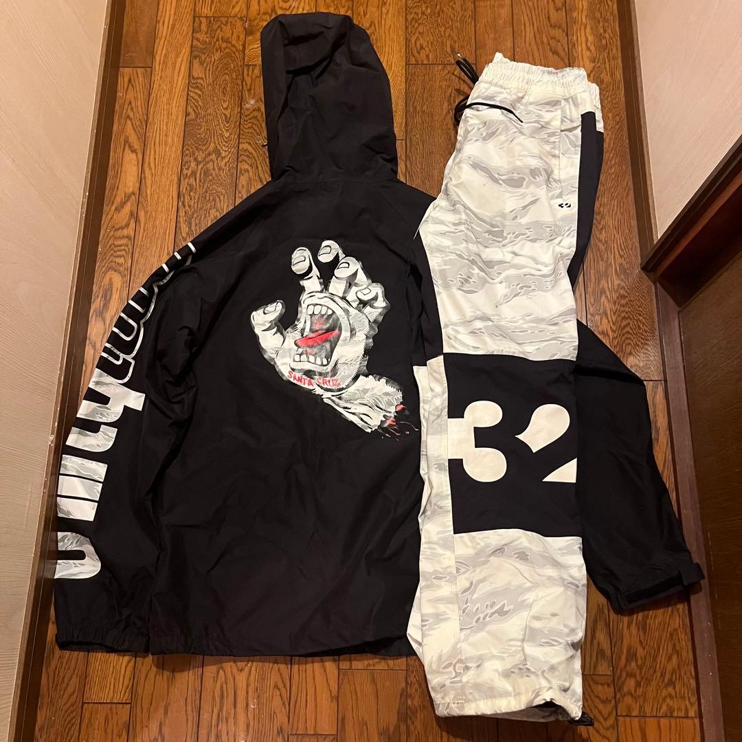 上下セット！ thirtytwo×santa cruz Mサイズ 上下セット！ thirtytwo×santa cruz Mサイズ 上下セット！ thirtytwo