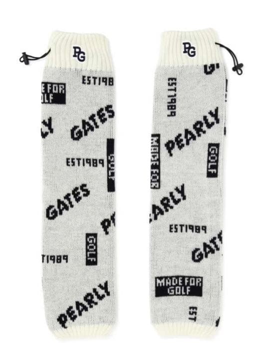 パーリーゲイツ ロゴジャガード レッグウォーマー ＜ロゴ柄＞ ホワイト 楽天市場】パーリーゲイツ レッグウォーマー（ゴルフ｜スポーツ