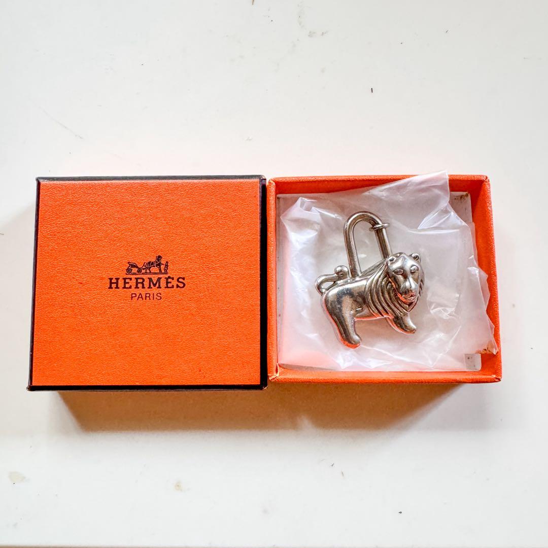 【希少】エルメス コレクター レア HERMES カデナ AFRICA 1997 Hermes 1997 Limited Africa Lion Cadena Lock Charm Key Ring Rare