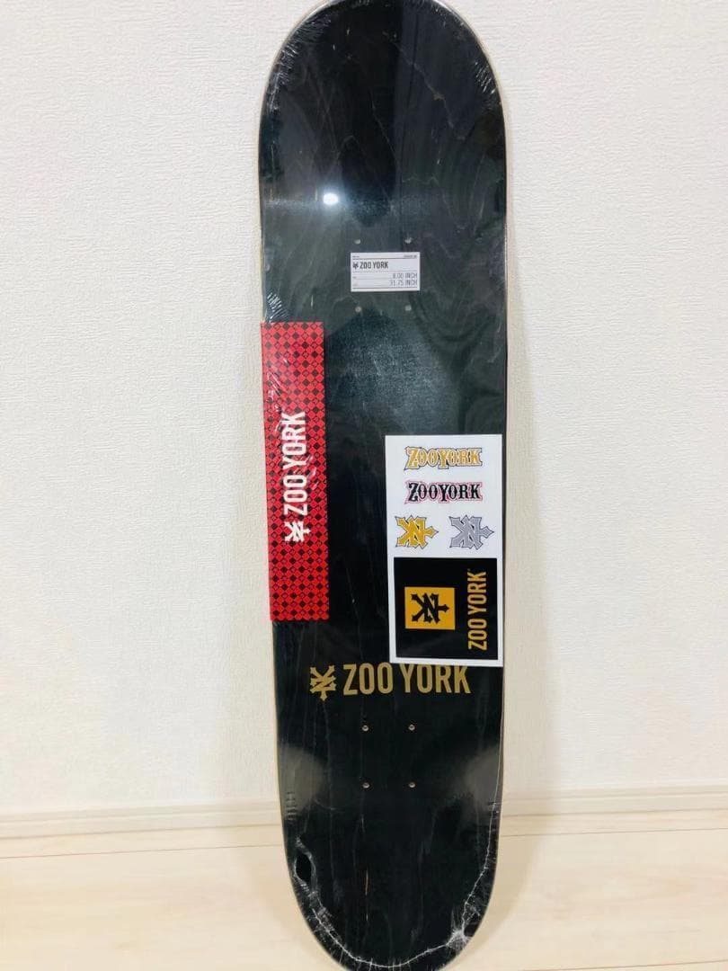 台湾製無地黒デッキテープ付き ズーヨーク ZOOYORK 8.0デッキ