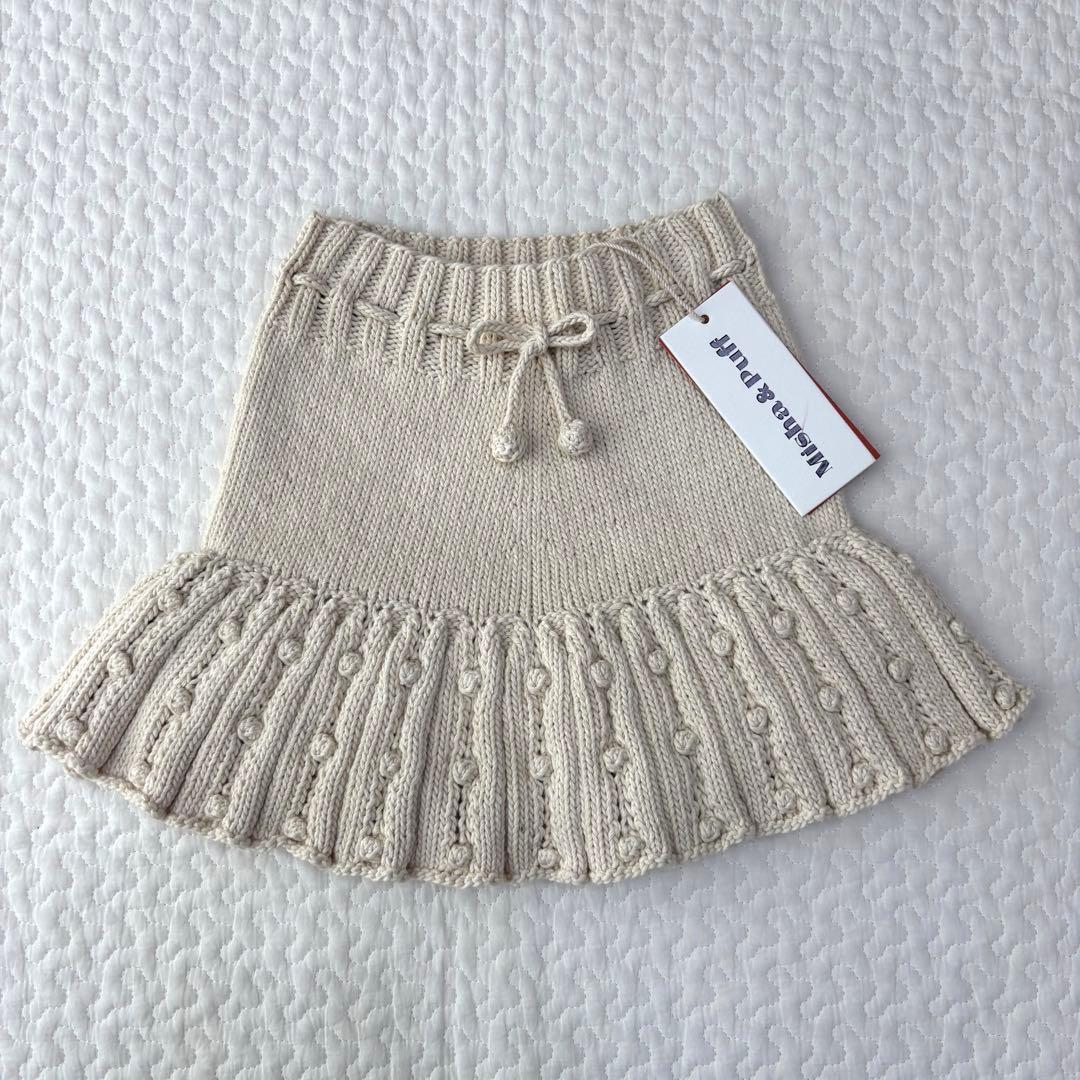 新品 misha&Puff Popcorn Skating Skirt 6y Misha&Puff】Eyelet Popcorn Skating Skirt/ Jadei