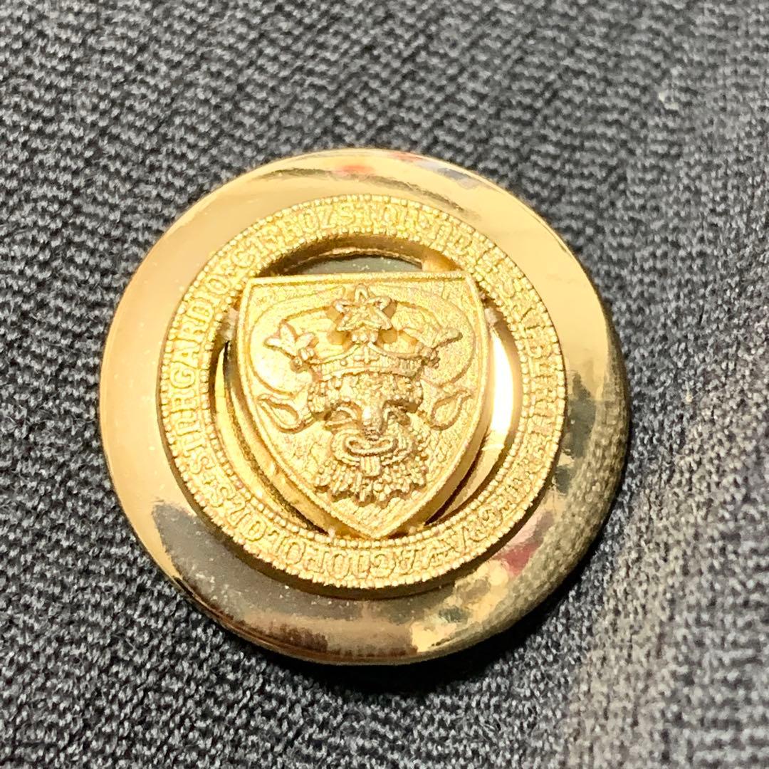 メンズティノラス ナポレオンコート 金ボタン 玉虫 ウール 青緑 アウター