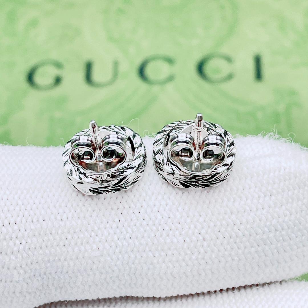 ◇グッチ◇新品仕上済 インターロッキングG アラベスク ピアス 両耳用