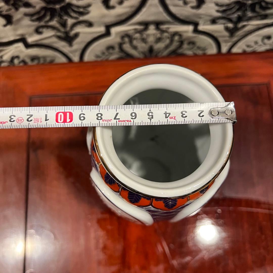 九谷焼 骨董 花器 明陶苑 花瓶 投入れ Japanesetraditional