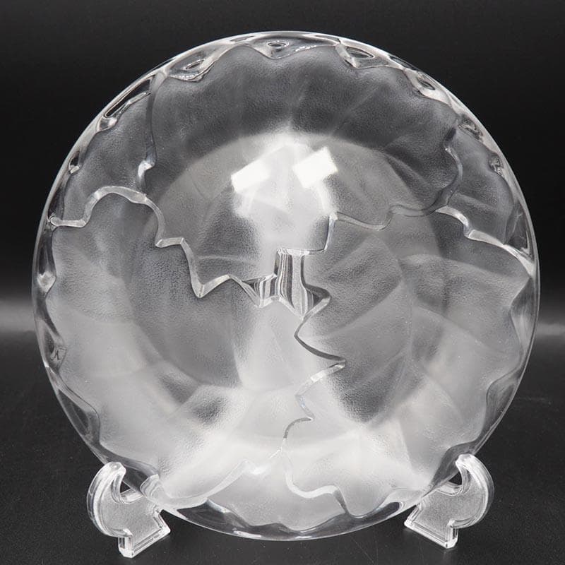 ラリック LALIQUE シェーヌ Chene プレート 22.5cm ペア